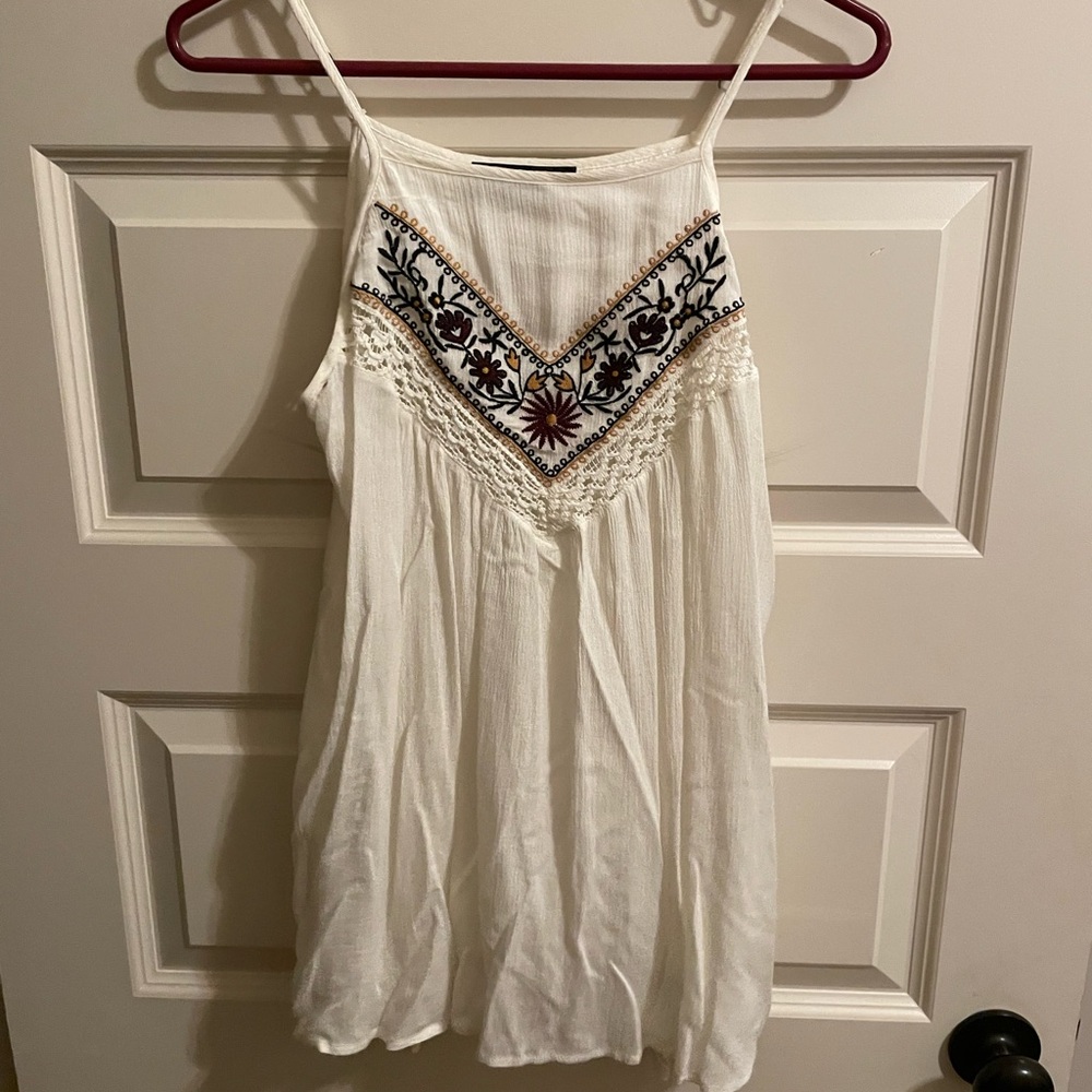 Anna Grace White Embroidered Blouse